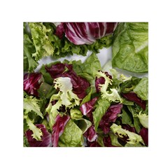 Salad Lettuce Vegetable Small Satin Scarf (square) by Sapixe