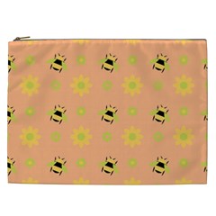 Bee A Bug Nature Wallpaper Cosmetic Bag (xxl)