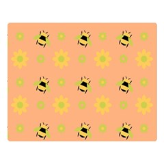 Bee A Bug Nature Wallpaper Double Sided Flano Blanket (large) 