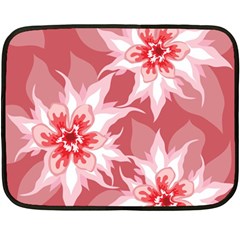 Flower Leaf Nature Flora Floral Fleece Blanket (mini) by Sapixe