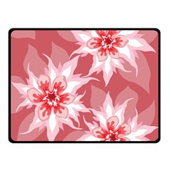 Flower Leaf Nature Flora Floral Double Sided Fleece Blanket (Small) 