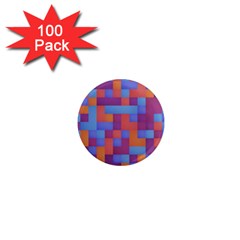 Squares Background Geometric Modern 1  Mini Magnets (100 Pack)  by Sapixe