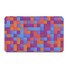 Squares Background Geometric Modern Magnet (rectangular) by Sapixe