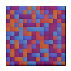 Squares Background Geometric Modern Face Towel by Sapixe