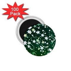 Christmas Star Advent Background 1 75  Magnets (100 Pack) 