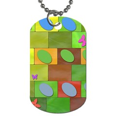 Easter Egg Happy Easter Colorful Dog Tag (one Side) by Sapixe