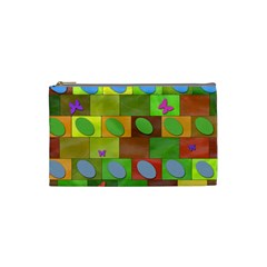 Easter Egg Happy Easter Colorful Cosmetic Bag (small)