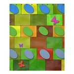 Easter Egg Happy Easter Colorful Shower Curtain 60  x 72  (Medium)  60 x72  Curtain