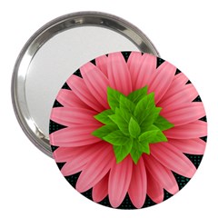 Plant Flower Flowers Design Leaves 3  Handbag Mirrors by Sapixe