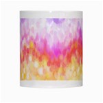 Rainbow Pontilism Background White Mugs Center