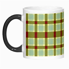 Geometric Tartan Pattern Square Morph Mugs by Sapixe