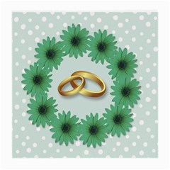 Rings Heart Love Wedding Before Medium Glasses Cloth (2-side) by Sapixe