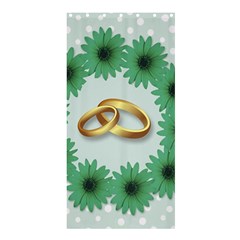 Rings Heart Love Wedding Before Shower Curtain 36  X 72  (stall) 