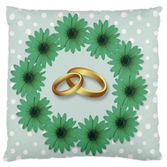 Rings Heart Love Wedding Before Large Cushion Case (one Side)