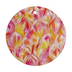 Pretty Painted Pattern Pastel Ornament (round)