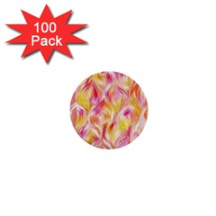 Pretty Painted Pattern Pastel 1  Mini Buttons (100 Pack) 