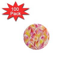 Pretty Painted Pattern Pastel 1  Mini Magnets (100 Pack) 