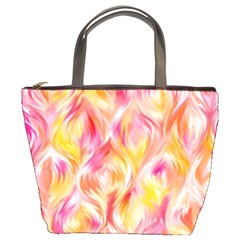 Pretty Painted Pattern Pastel Bucket Bag