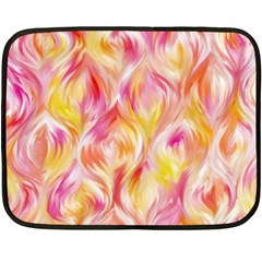 Pretty Painted Pattern Pastel Fleece Blanket (mini) by Sapixe