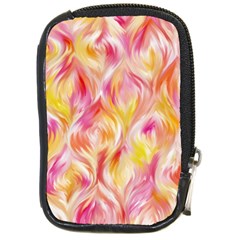 Pretty Painted Pattern Pastel Compact Camera Leather Case
