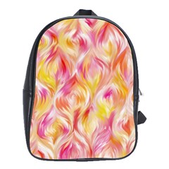 Pretty Painted Pattern Pastel School Bag (large)