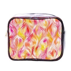 Pretty Painted Pattern Pastel Mini Toiletries Bag (one Side)