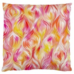 Pretty Painted Pattern Pastel Large Cushion Case (one Side)