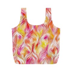 Pretty Painted Pattern Pastel Full Print Recycle Bag (m) by Sapixe