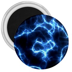 Electricity Blue Brightness Bright 3  Magnets