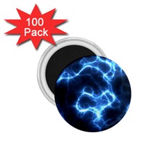 Electricity Blue Brightness Bright 1 75  Magnets (100 Pack) 