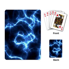 Electricity Blue Brightness Bright Playing Cards Single Design