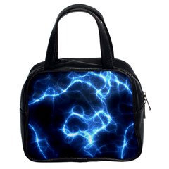 Electricity Blue Brightness Bright Classic Handbag (two Sides)