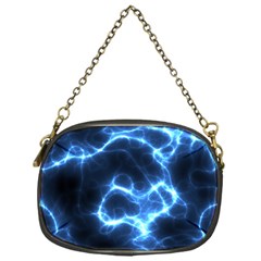 Electricity Blue Brightness Bright Chain Purse (one Side)