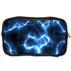 Electricity Blue Brightness Bright Toiletries Bag (two Sides)