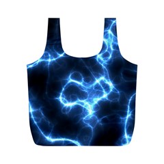 Electricity Blue Brightness Bright Full Print Recycle Bag (m)