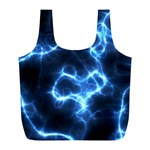 Electricity Blue Brightness Bright Full Print Recycle Bag (L) Back