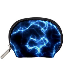 Electricity Blue Brightness Bright Accessory Pouch (small)