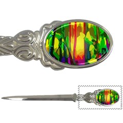 Abstract Vibrant Colour Botany Letter Opener