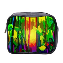 Abstract Vibrant Colour Botany Mini Toiletries Bag (two Sides) by Sapixe