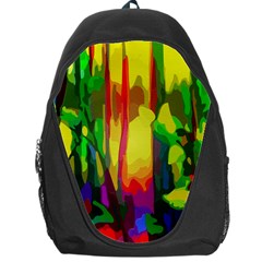 Abstract Vibrant Colour Botany Backpack Bag