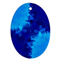 Background Course Gradient Blue Ornament (oval)