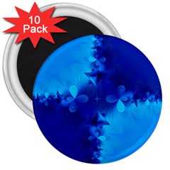 Background Course Gradient Blue 3  Magnets (10 Pack) 