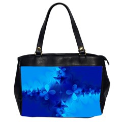 Background Course Gradient Blue Oversize Office Handbag (2 Sides)