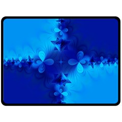 Background Course Gradient Blue Double Sided Fleece Blanket (large) 