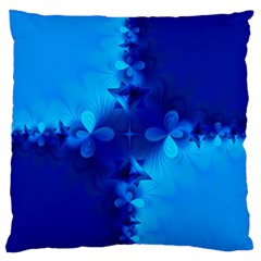 Background Course Gradient Blue Large Flano Cushion Case (one Side)