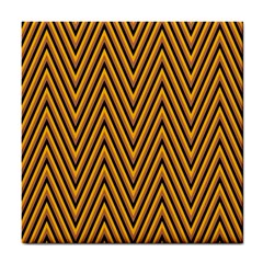 Chevron Brown Retro Vintage Tile Coasters by Sapixe