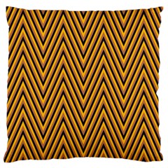 Chevron Brown Retro Vintage Standard Flano Cushion Case (two Sides)