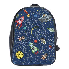 Cat Cosmos Cosmonaut Rocket School Bag (xl) by Sapixe
