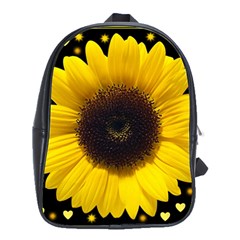 Flowers Hearts Heart School Bag (large)