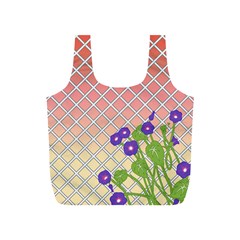 Morning Glory Argyle (blue Sky) Pattern Full Print Recycle Bag (s) by emilyzragz